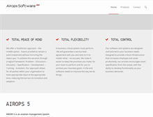 Tablet Screenshot of airopssoftware.com